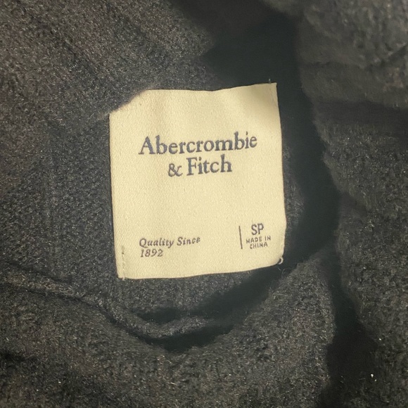 Abercrombie & Fitch Black Knit Turtleneck Sweater Dress - Picture 3 of 4